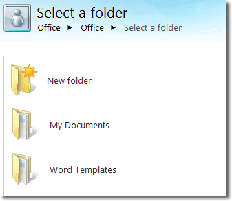 Select A Folder