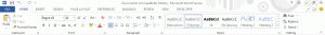 The Ribbon In Word 2013